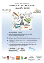 Al centro Jobel di Trani, a partire da oggi e per nove incontri, il corso per genitori “Famiglia scuola vita”