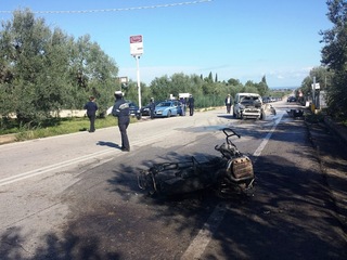 Scontro auto-moto sulla Trani-Corato: un ferito grave