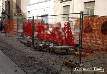 Trani, si concludono i lavori urgenti sul basolato: gli ultimi in via Pedaggio Santa Chiara