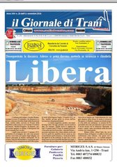 È in edicola il giornale di Trani: «Libera»