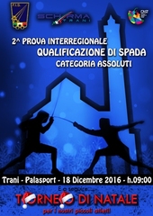 Scherma: oggi torneo di qualificazione al PalaAssi di Trani. A seguire, Torneo di Natale