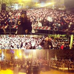 Per Cristina non c'è gelo che tenga: la D'Avena infiamma Trani davanti a migliaia di spettatori