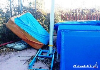 Al palazzetto di Trani tornano di scena i teppisti: pedana dell'asta presa d'assalto, poi la segnalazione alla Polizia locale e la fuga