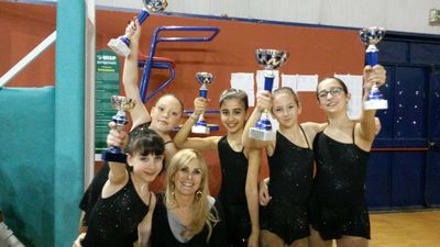 Skating Trani, sfiorato l'en plein di podi ai campionati regionali Uisp di pattinaggio