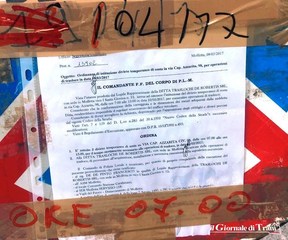 Traslochi a Trani: impresa «si prende» la strada con un'ordinanza del Comune di Molfetta