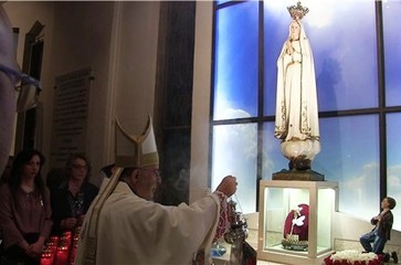 Trani religiosa, foto e video della consacrazione della diocesi al Cuore immacolato di Maria