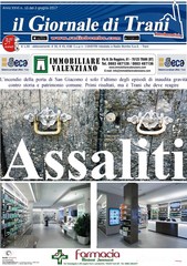 È in edicola il nuovo numero del Giornale di Trani: «Assaliti»