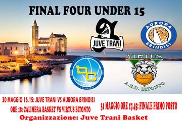 Final four regionale under 15 silver maschile domani e mercoledì. Ci sarà la Juve Trani