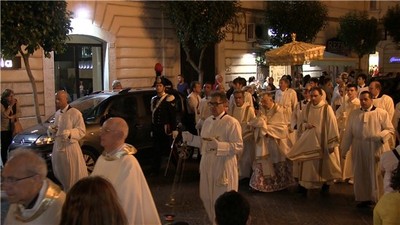 VIDEO. Trani religiosa, la processione solenne del Corpus Domini, Corpus Christi