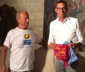 Un vessillo di Venezia per fare risplendere nuovamente Trani. Bottaro all'Assonautica: «Il porto sta già cambiando, il resto dipenderà da noi»