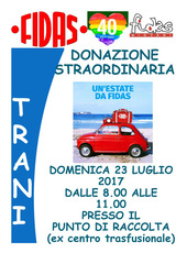 Donazione sangue, la Fidas di Trani si mobilità per le feste religiose: raccolta straordinaria oggi