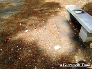 Cocci di bottiglia e orinatoio a cielo aperto: Trani, villa Bini sempre più a fondo