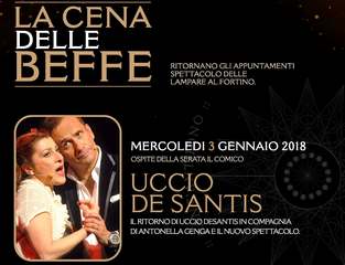 Torna a Trani la Cena delle beffe: De Santis-Genga questa sera alle Lampare al fortino