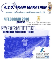 Trani Marathon, domenica 4 febbraio 5a edizione del 