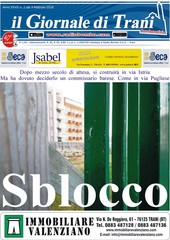 È in edicola il nuovo numero del Giornale di Trani: si costruisce, ma lo decidono da Bari