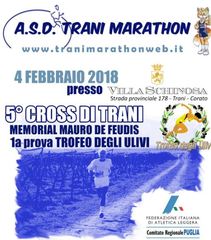 5° Cross di Trani - Memorial De Feudis, tutto pronto per  oggi