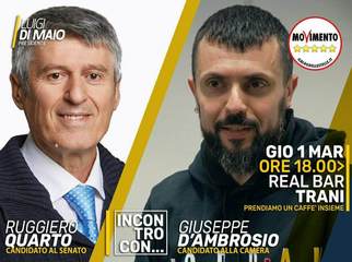 Elezioni politiche, oggi a Trani i candidati a Camera e Senato del Movimento 5 stelle