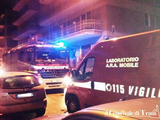 Trani, principio di incendio in via Postumia, anziana salvata dalle esalazioni