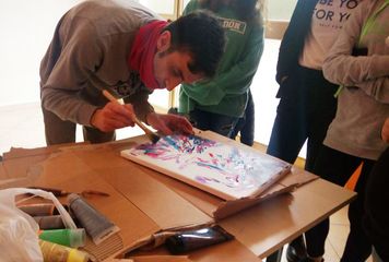 Pittura dal vivo, ecco la performance di Antonio Di Lernia