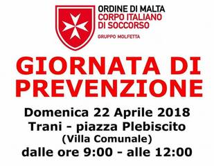Oggi a Trani giornata dedicata alla prevenzione con controlli gratuiti