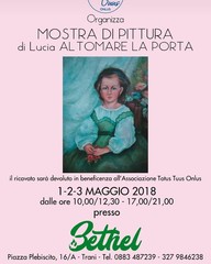 Si conclude oggi a Trani la mostra di Lucia Altomare La Porta