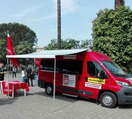 Consulenza sulla pensione, oggi a Trani c’è “Nello”, il camper della Spi-Cgil