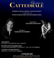 Oggi, in cattedrale, i due talenti di Trani, Marcello Cormio e Alfonso Soldano, con l’Orchestra sinfonica di Bari