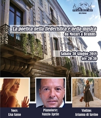 Oggi, a palazzo Beltrani, concerto «La poetica nella liederistica e nella musica da Mozart a Brahms»