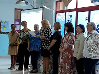 Alla Beltrani festa e riconoscenza per sette docenti contemporaneamente in pensione. I nomi