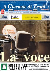 È in edicola il nuovo numero de Il giornale di Trani: «La voce»