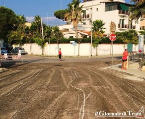Lungomare di Trani, partiti i lavori in via Grado: termineranno entro le 18