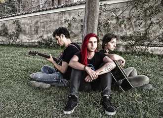 Il gruppo Abc Positive, con il chitarrista di Trani Michele Balducci, al concorso “Musica contro le mafie”