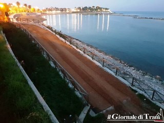 Trani, iniziati i lavori al lungomare Mongelli