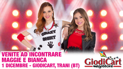 Oggi incontro con Maggie e Bianca alla Giodicart di Trani