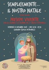 Oggi nella scuola Petronelli di Trani la seconda edizione del presepe vivente