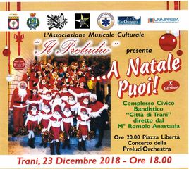 Oggi, a Trani, la decima edizione di “A Natale puoi”