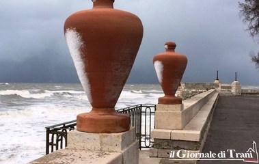 Allerta meteo gialla in Puglia, possibile neve anche a Trani