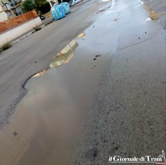 Strade di Trani, dopo le piogge è emergenza in via Sant'Angelo