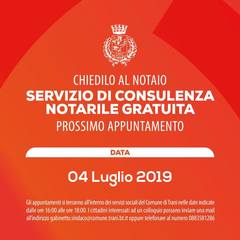 “Chiedilo al notaio”: prossimo incontro al Comune di Trani, oggi