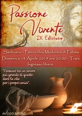 Domenica delle palme, ritorna la Passione di Gesù alla Madonna di Fatima di Trani