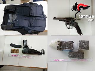 Trani, custodivano droga e armi in casa: arrestati padre e figlio