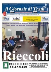 È in edicola il nuovo numero del Giornale di Trani: «Rieccoli»
