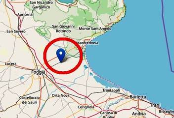 Terremoto a Foggia, ma di lieve entità. Una settimana fa la forte scossa a Trani