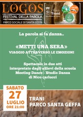 Logos Festival, stasera a Santa Geffa lo spettacolo danzante della scuola Meeting Dance