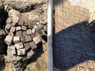 Va al mare, trova e raduna i sampietrini lanciati dalla balconata: Trani, due porzioni di viale della villa comunale ripristinate grazie al senso civico di una cittadina