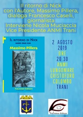 Anmi Trani, questa sera la presentazione del nuovo libro di Massimo Pillera