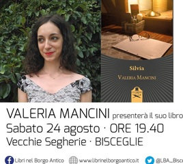 La scrittrice tranese Valeria Mancini a 