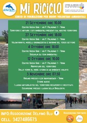 “Mi riciclo”, Delfino Blu e Csv San Nicola organizzano un corso di formazione  gratuito per i nuovi volontari ambientali