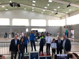 Scherma Trani, alla gara regionale medaglie d'oro per Emanuele Acquaviva e Flavia Volpe