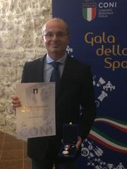 Stelle al merito sportivo, il Coni consegna al maestro di Trani Donato Cannone la palma di bronzo